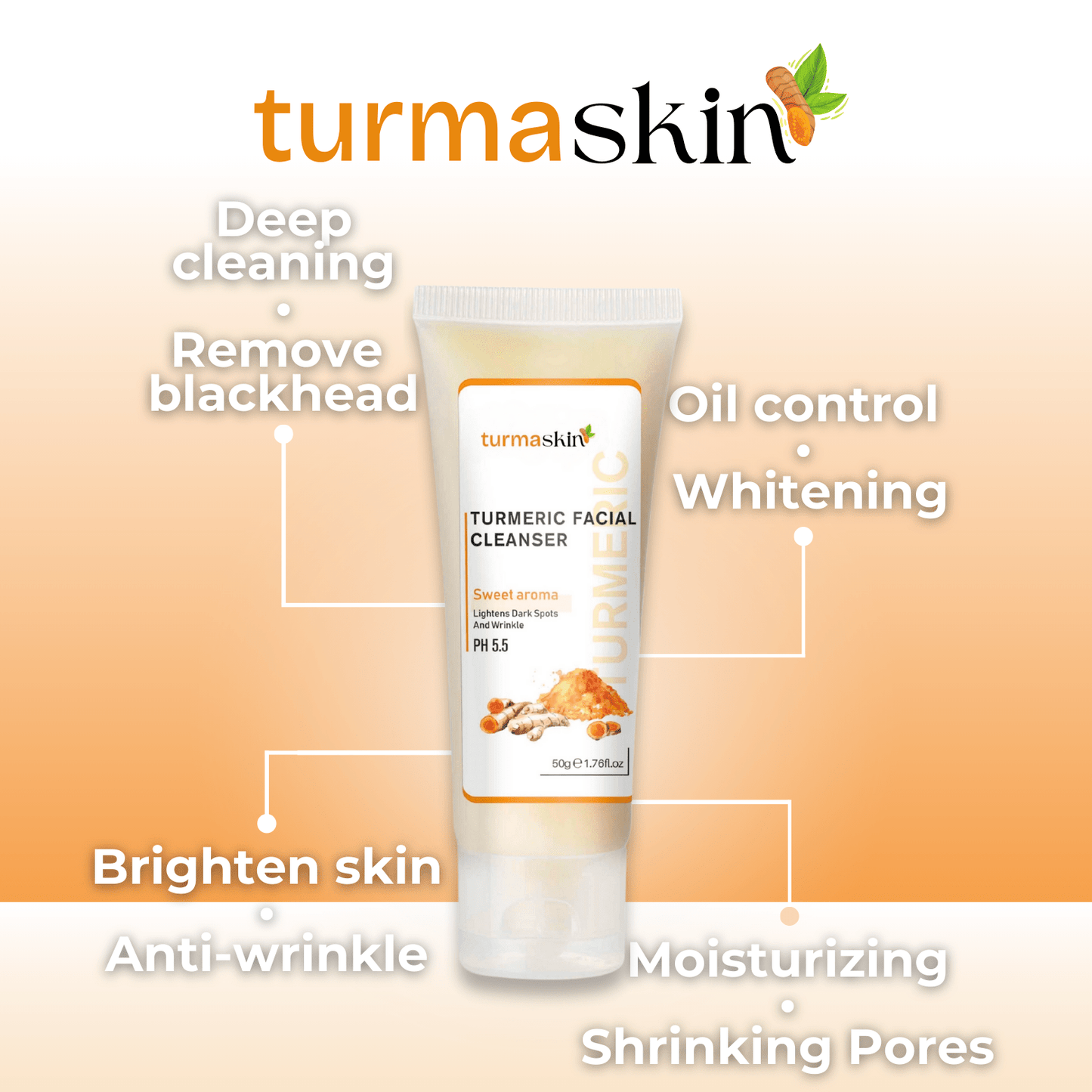 Turmaskin™ Turmeric Facial Cleanser - Turmaskin